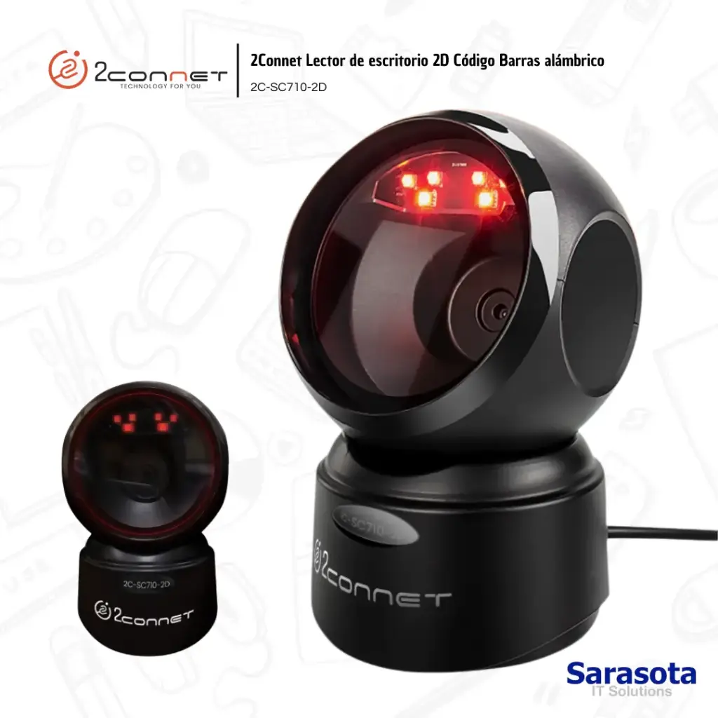 2Connet Lector 2D para Escritorio OmniDireccional Automático