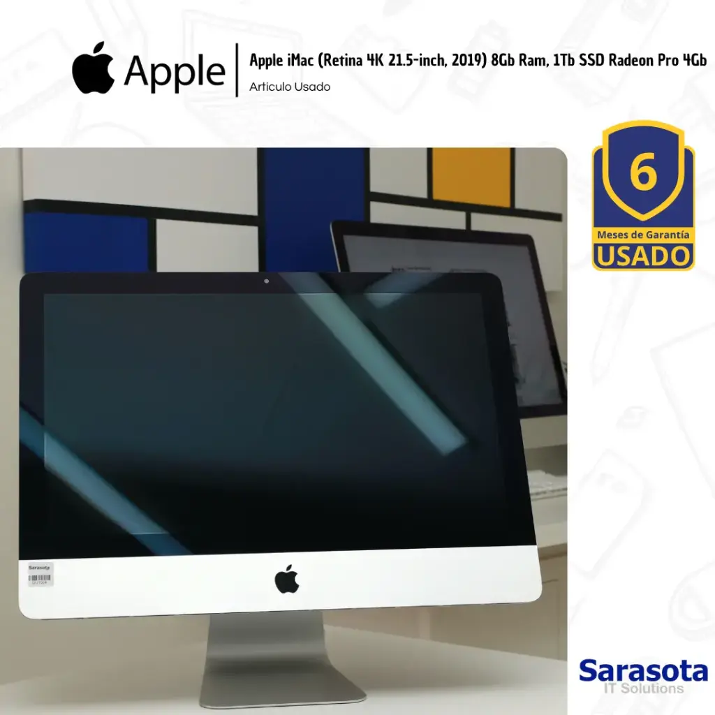 Outlet Apple iMac (Retina 4K 21.5-inch, 2019) 8Gb Ram, 1Tb SSD Radeon Pro 4Gb