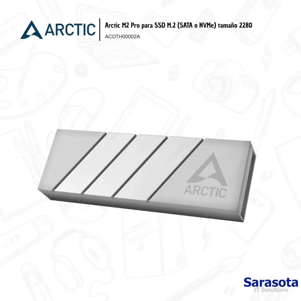 Arctic M2 Pro Disipador térmico para M.2 2280 Silver