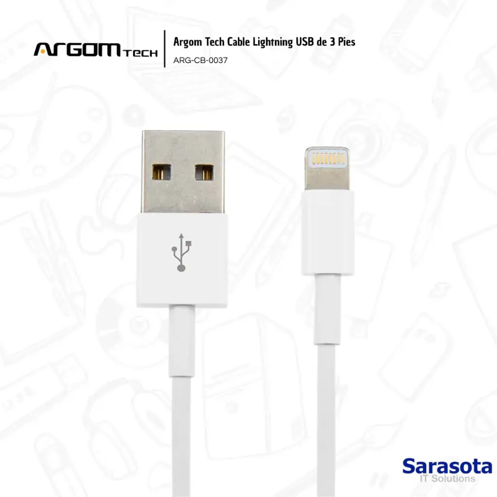 Argom Tech Cable Lightning USB ARG-CB-0037