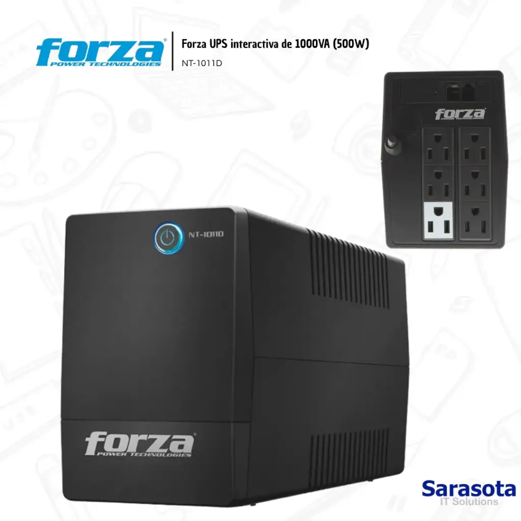 Forza UPS NT-1011D 6 Tomas 1000VA 500W