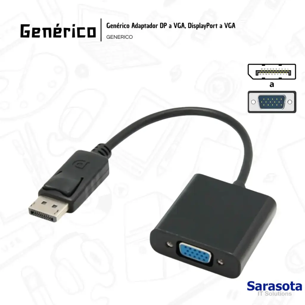 Genérico Adaptador DP a VGA