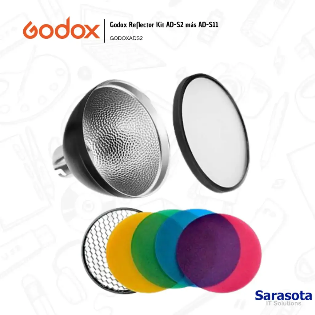 Godox Reflector Kit AD-S2 más AD-S11 para AD200Pro