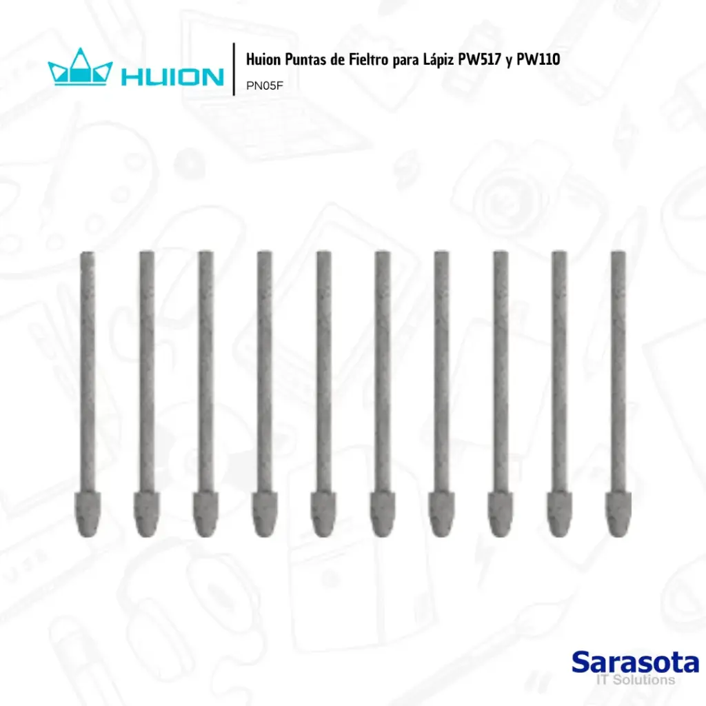 Huion Puntas de Fieltro para Lápiz PW517