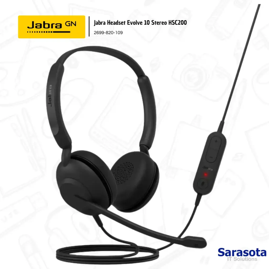 Jabra Evolve 10 Stereo HeadSet HSC200 2699-820-109
