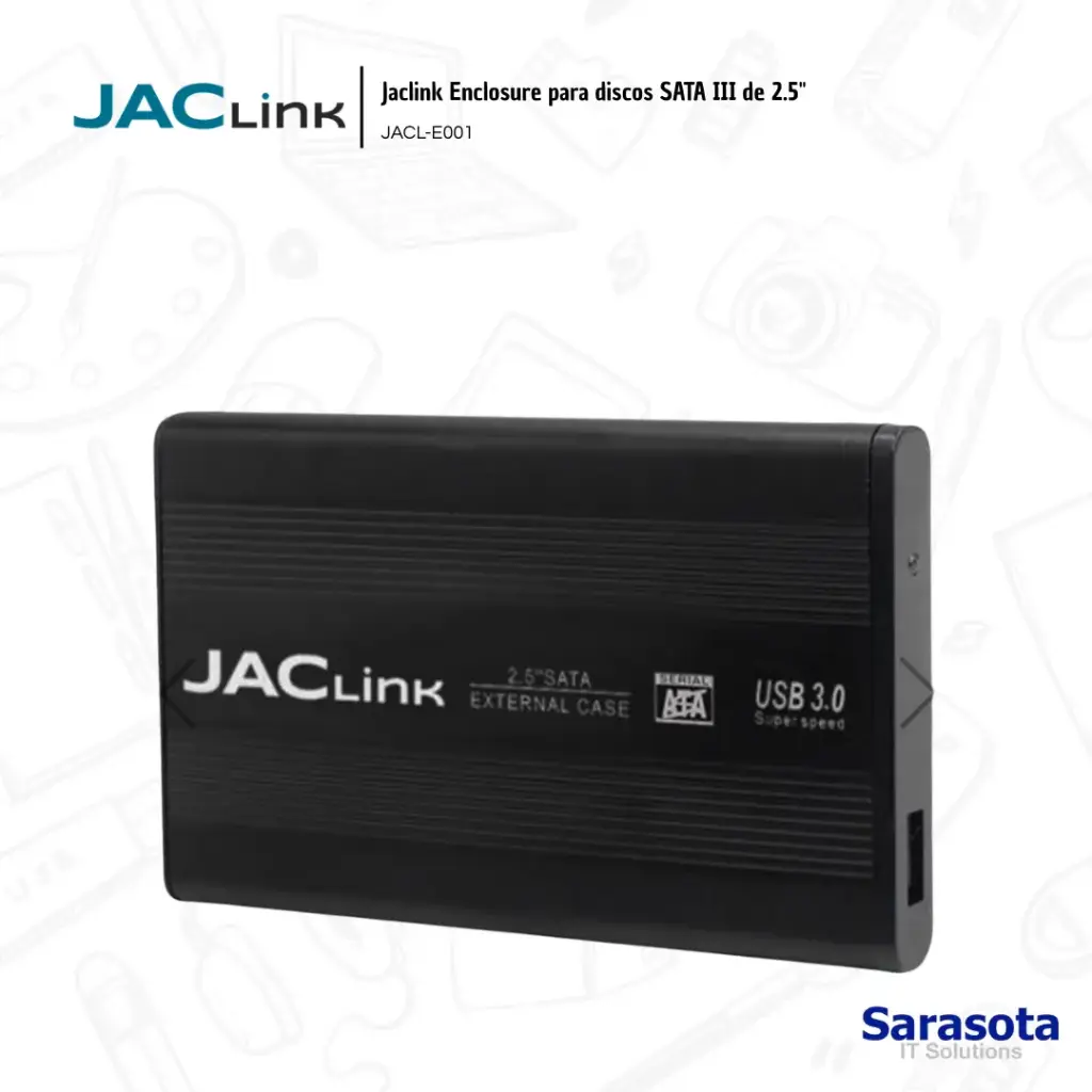 Jaclink Enclosure USB 3.0 Para Discos De 2.5 JACL-E001
