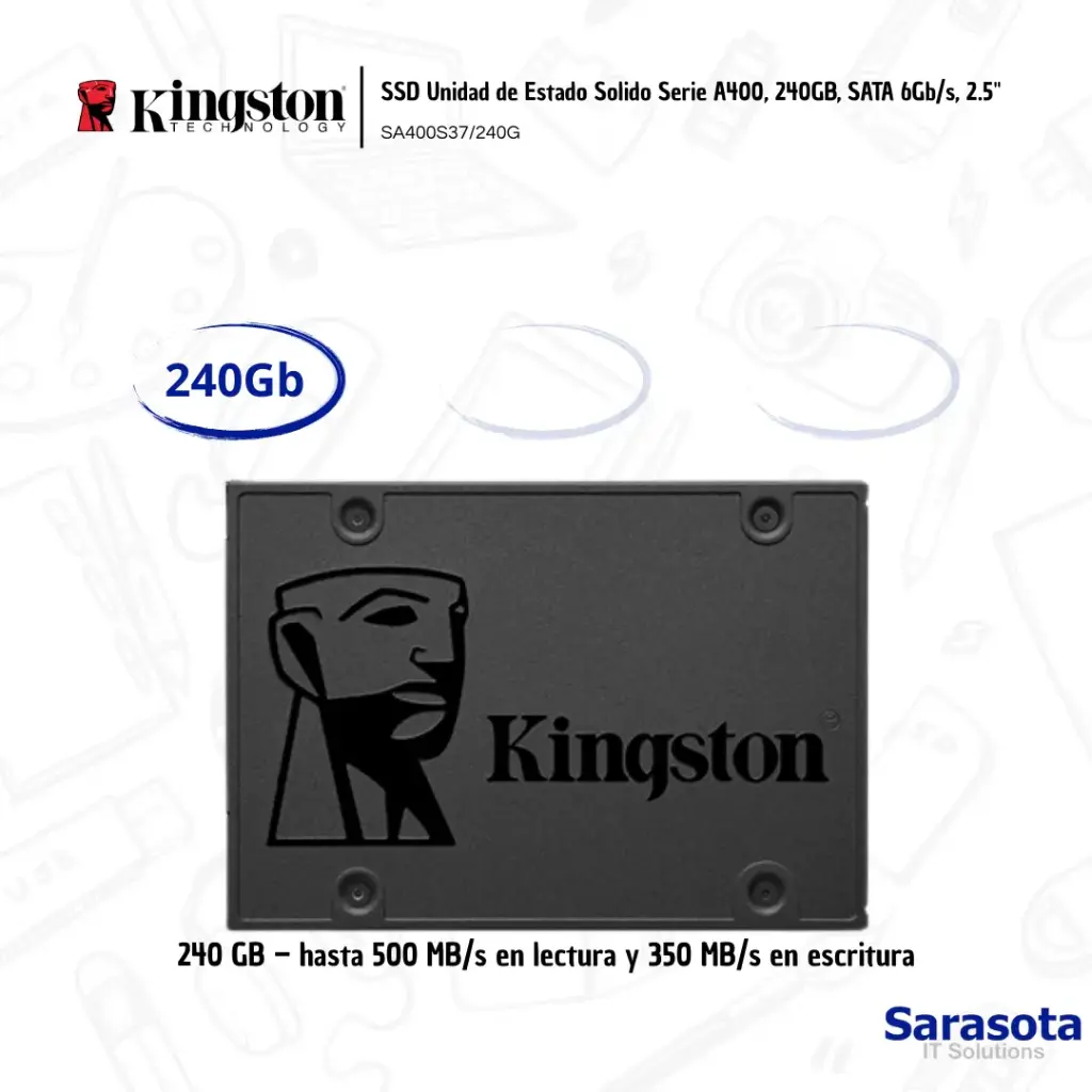 Kingston SSD SATA III A400 240Gb