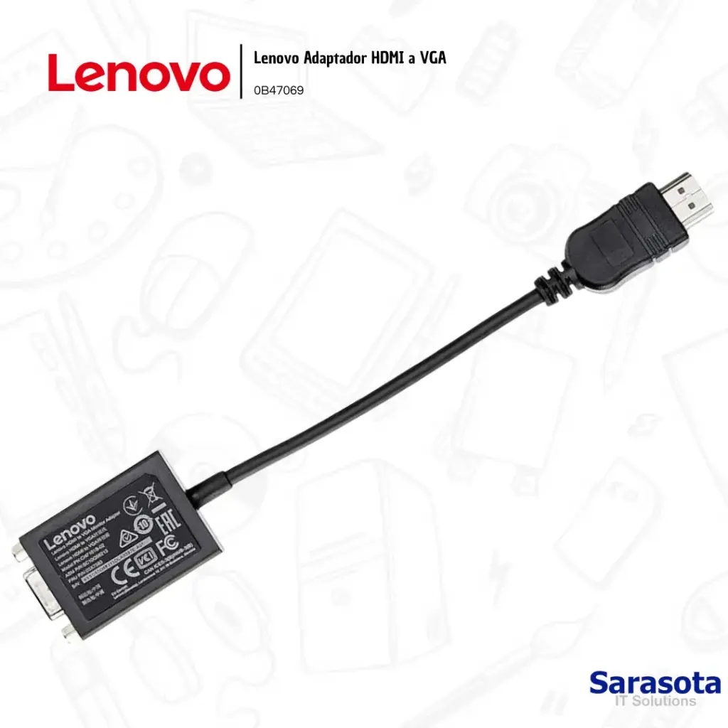 Lenovo Adaptador HDMI A VGA 0B47069