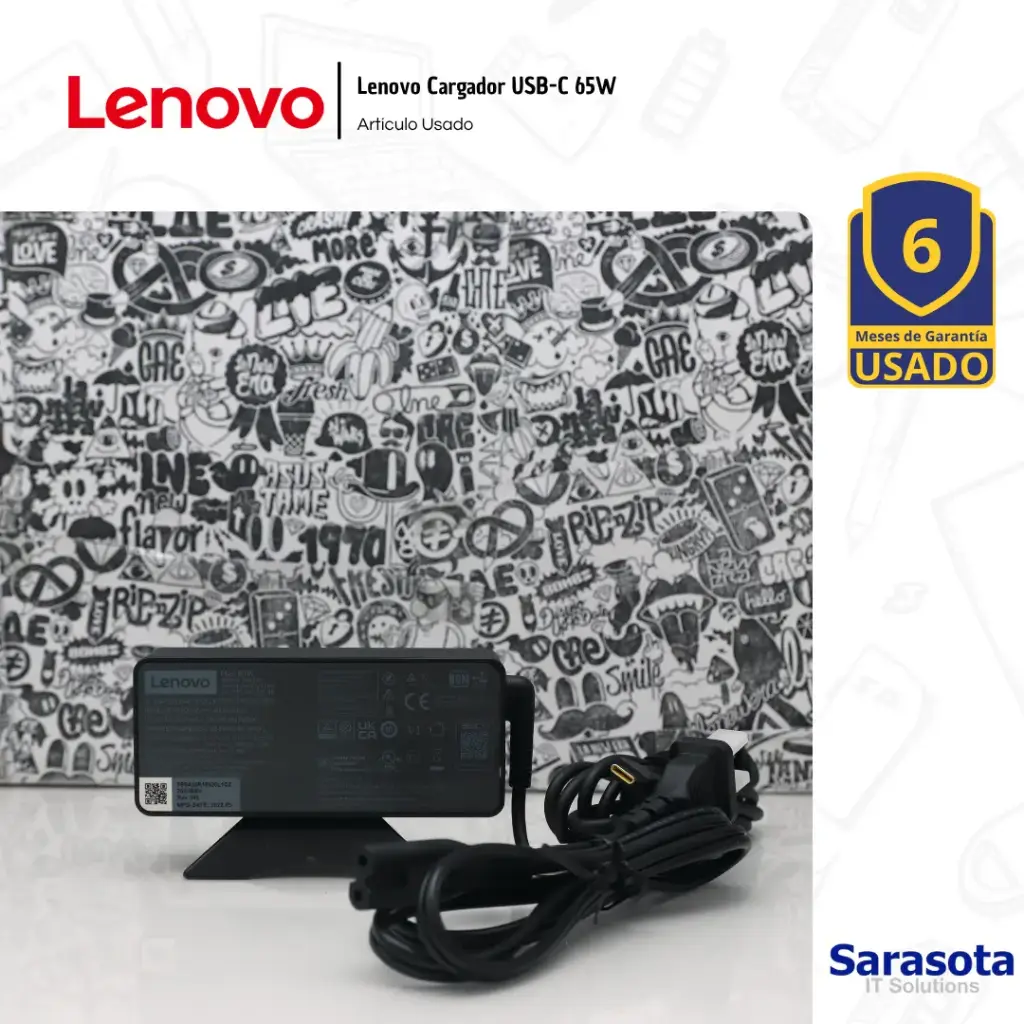 Outlet Lenovo Cargador 65W USB-C Usado
