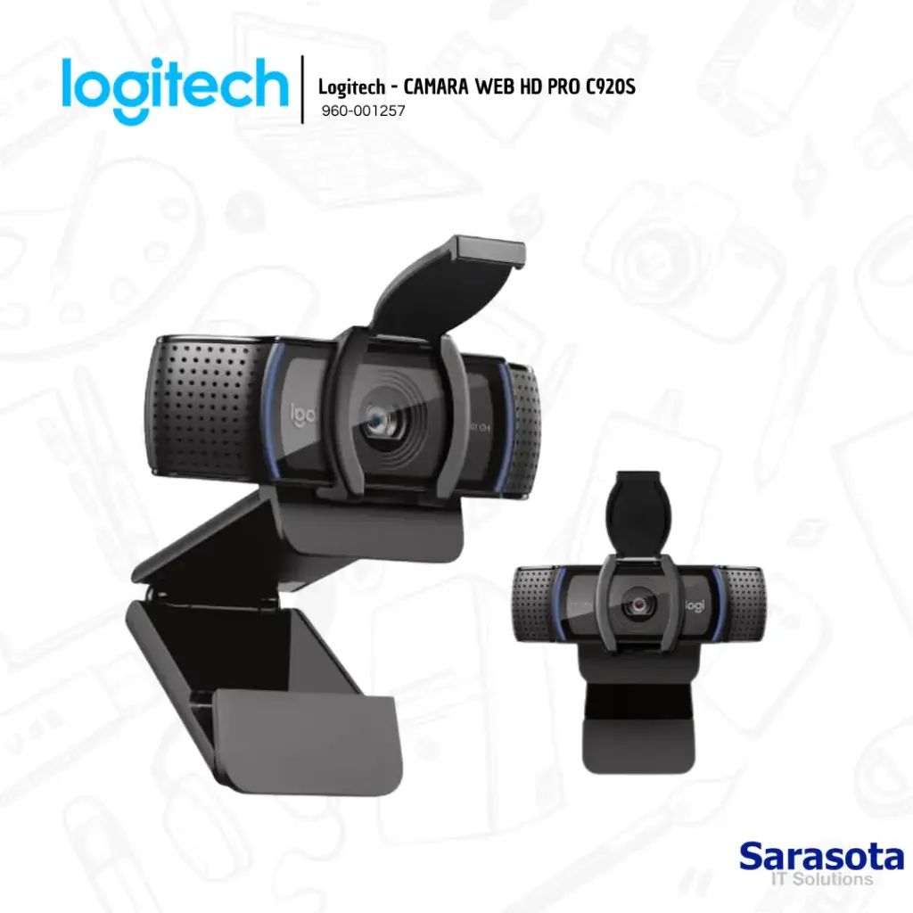 Logitech Cámara Web HD PRO C920S (960-001257)