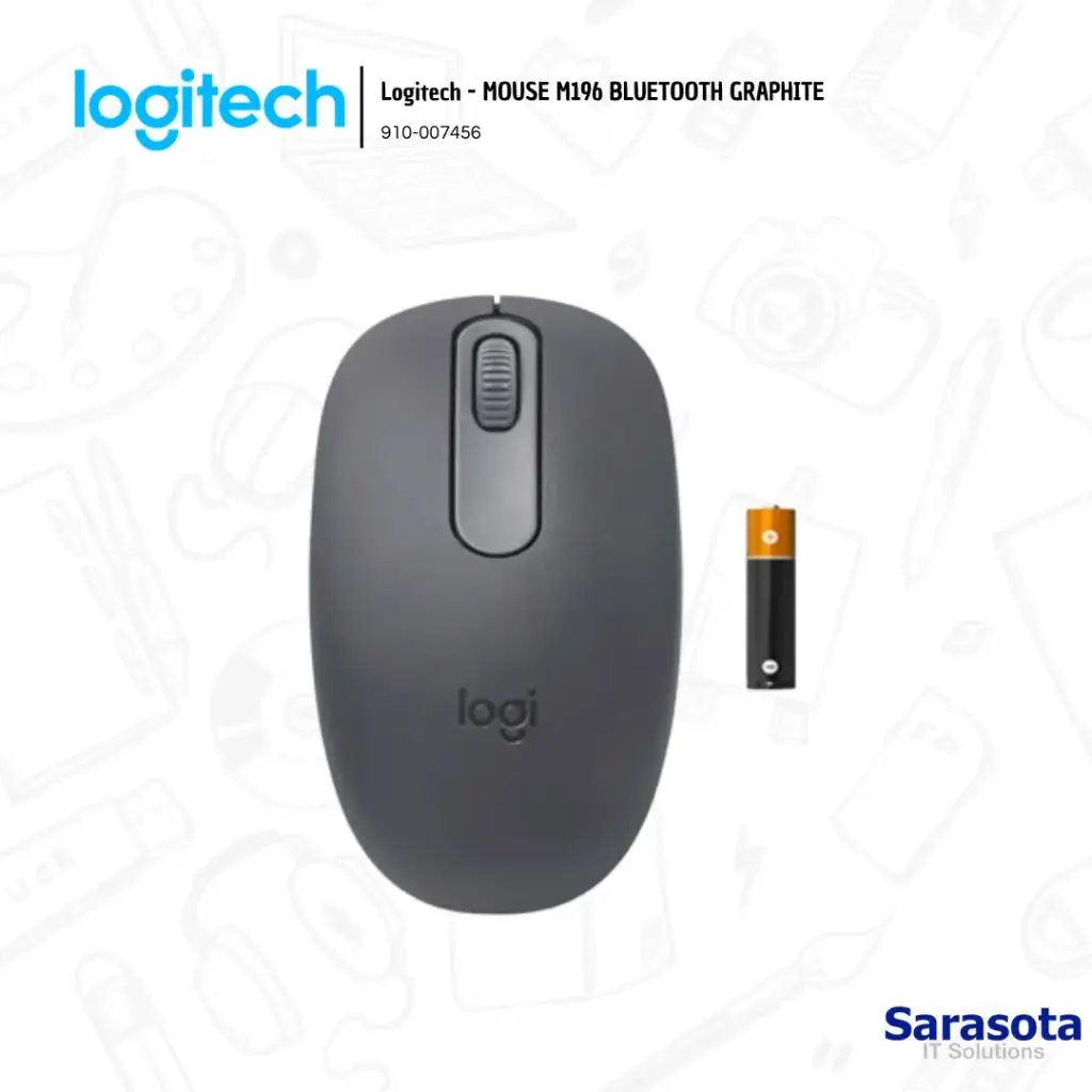 Logitech Mouse M196 Bluetooth Graphite (910-007456)