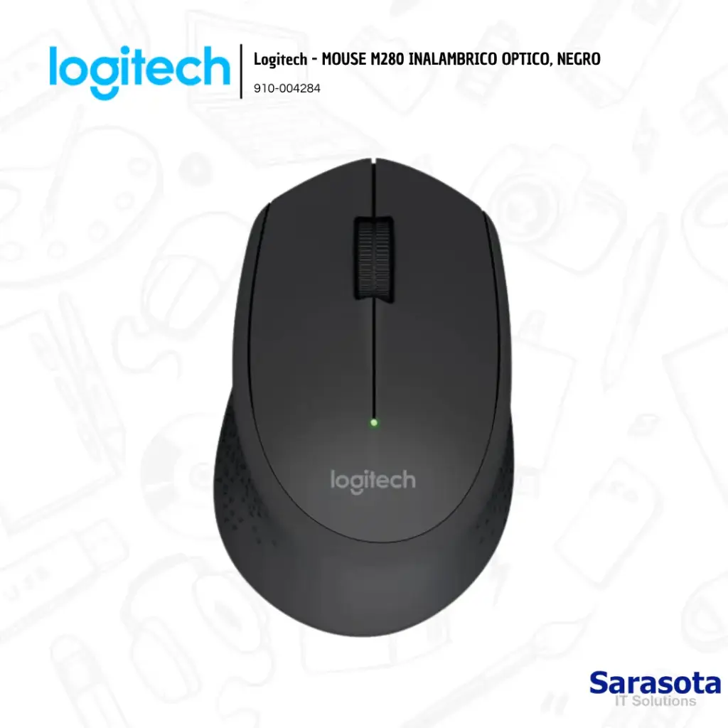 Logitech Mouse M280 Inalambrico Optico Black 