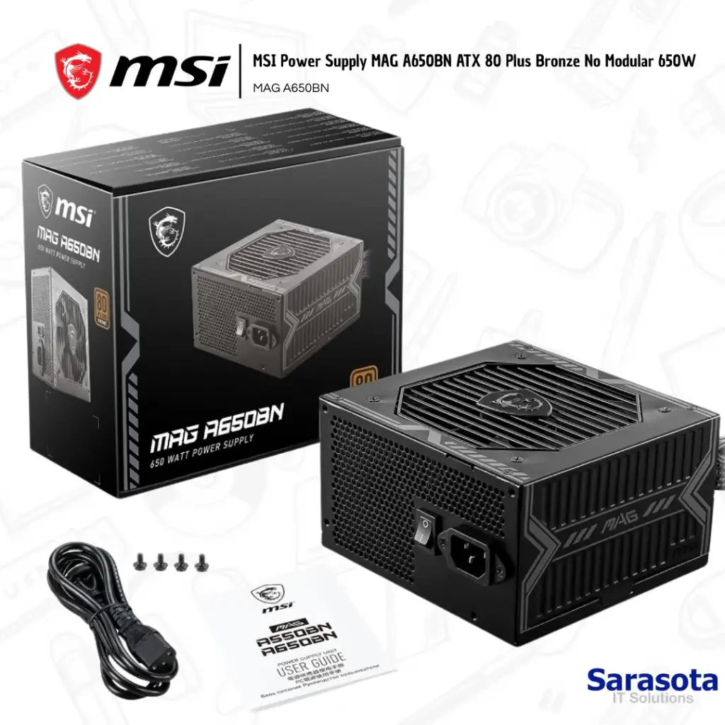 Msi Power Supply Mag A650BN 650W