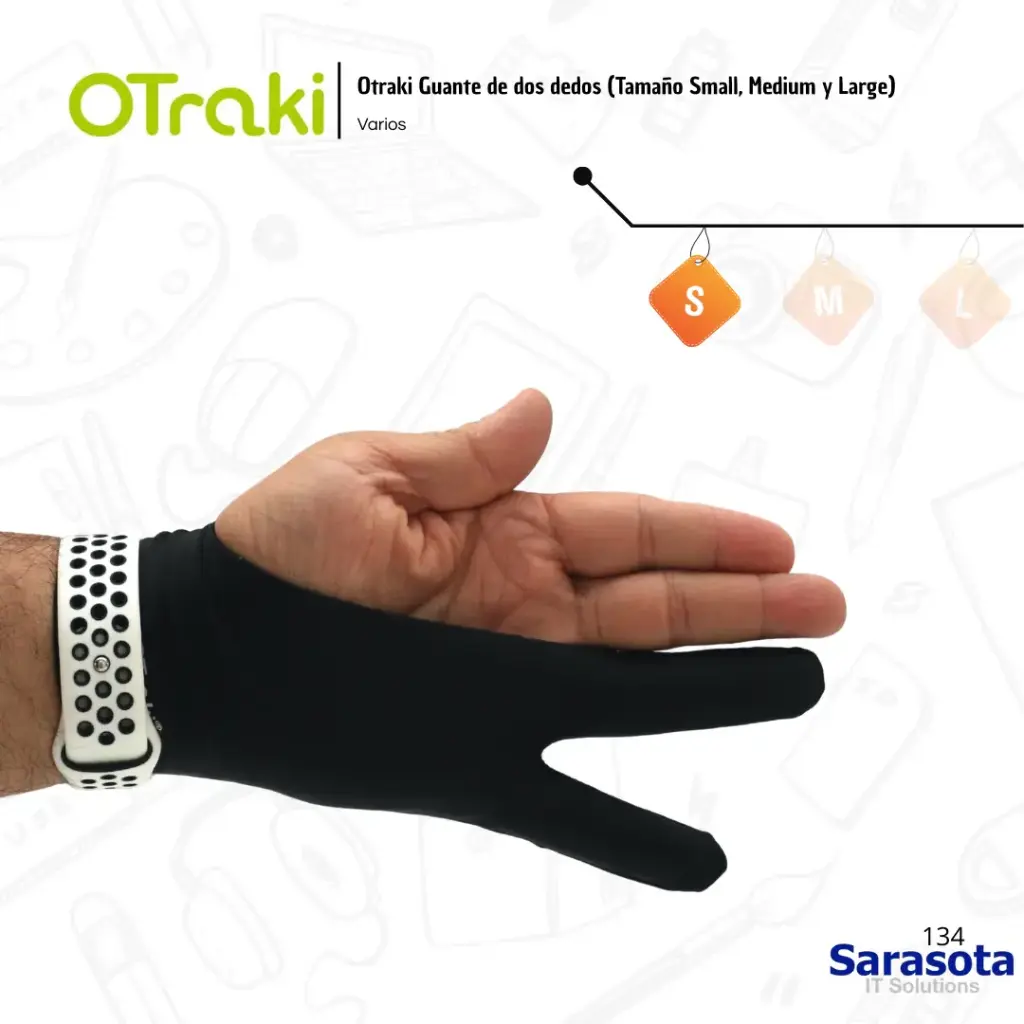 Otraki Guante dos dedos (S) 18.3 cm