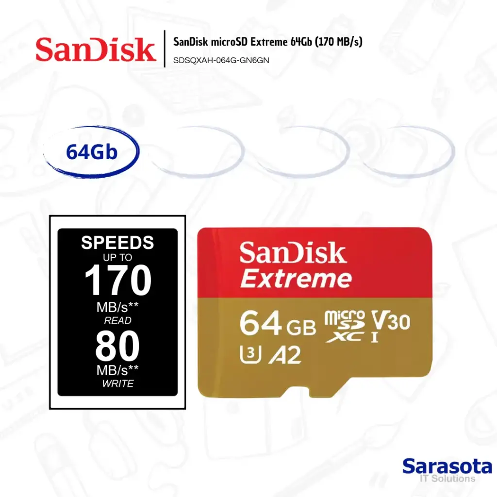 SanDisk Extreme microSD 64Gb (170 MB/s)