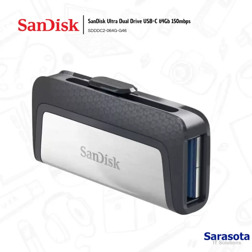 SanDisk Ultra Drive Dual Silver USB 64Gb