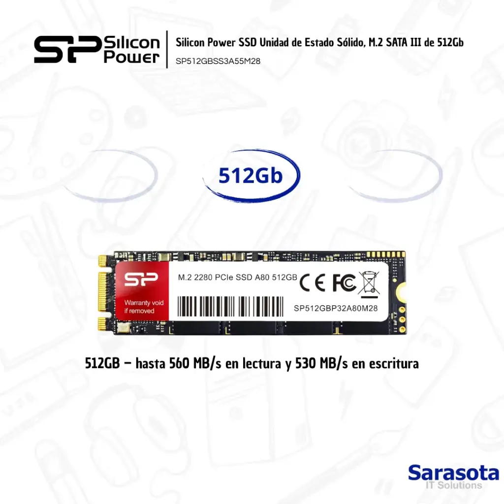 Silicon Power SSD SATA III A55 M.2 512Gb