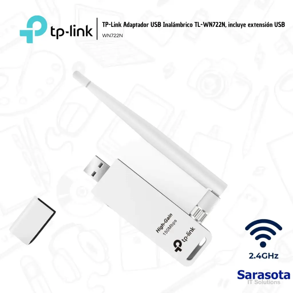 TP-Link Adaptador WIFI USB WN722N