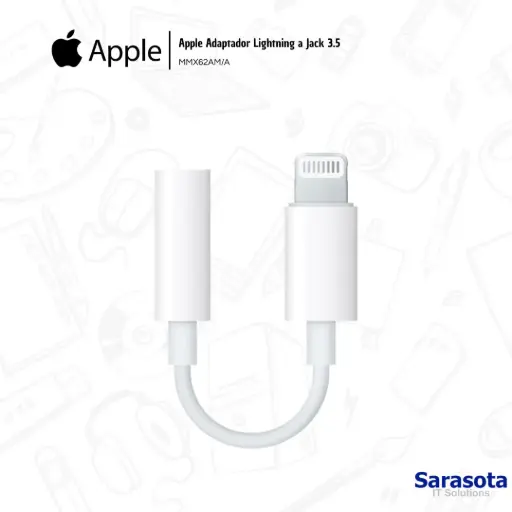 [APP002] Apple Adaptador Lightning a Jack 3.5 MMX62AM/A