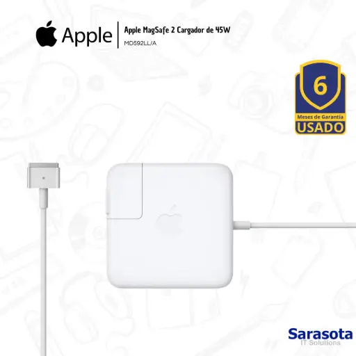 [APP013] Apple Cargador MagSafe 2 45W Usado