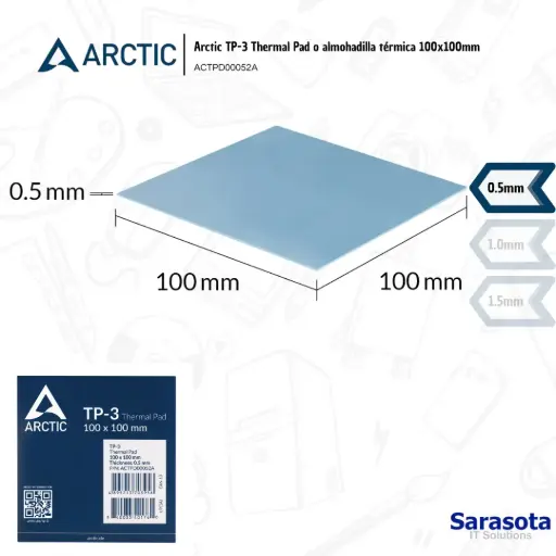 [ARC011] Arctic Thermal Pad TP-3 100mm x 100mm x 0.5mm
