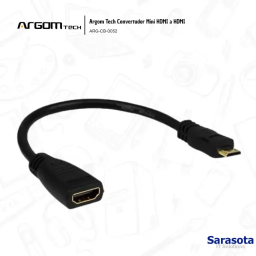 [ARG002] Argom Tech Adaptador Mini HDMI a HDMI ARG-CB-0052