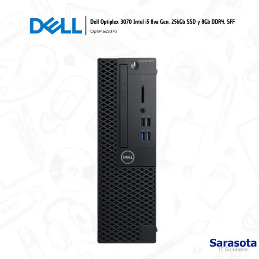 [DEL001] Dell Optiplex Desktop Intel i5 8va Generación 256Gb SSD y 8Gb DDR4