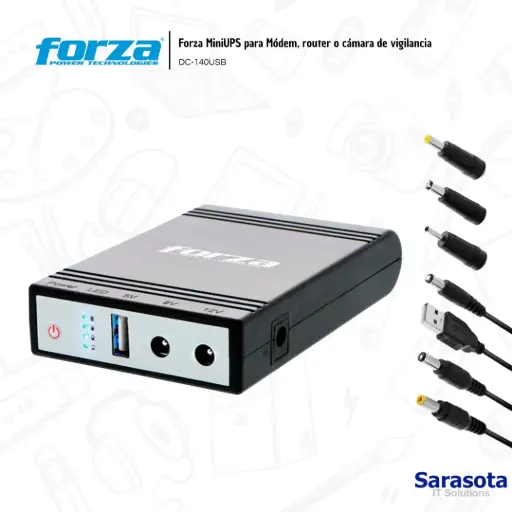 [FOR001] Forza UPS mini para Router DC-140USB