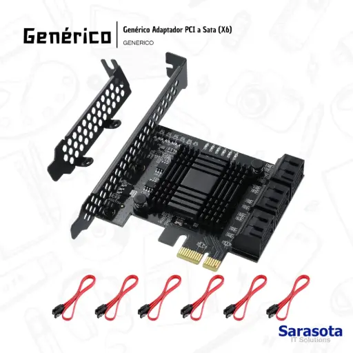 [GEN006] Genérico Adaptador PCI a Sata (X6)