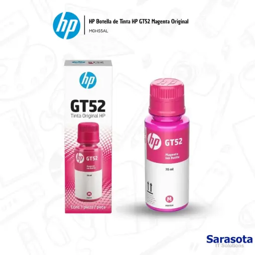 [HP0003] HP Botella de Tinta HP GT52 Magenta Original M0H55AL