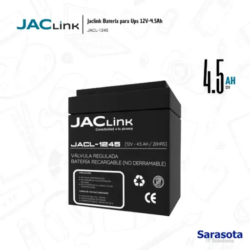 [JAC001] Jaclink Bateria 12V 4.5Ah JACL-1245 