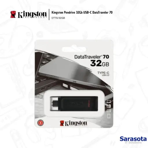 [KIN003] Kingston Pendrive 32Gb USB-C DataTraveler 70