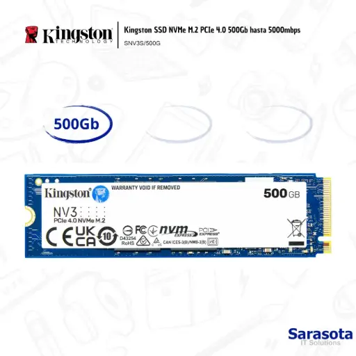 [KIN013] Kingston SSD Nvme NV3 M.2 500gb 