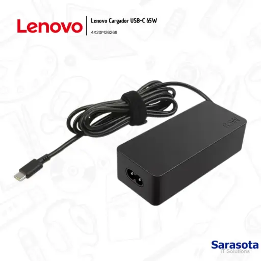 [LEN002] Lenovo Cargador 65W USB-C