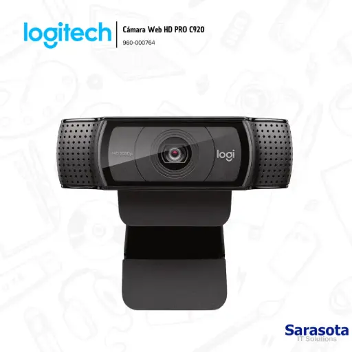 [LOG009] Logitech Cámara Web HD PRO C920 Full HD 1080 (960-000764)