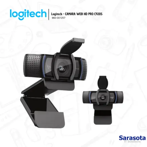 [LOG010] Logitech Cámara Web HD PRO C920S Full HD 1080 (960-001257)