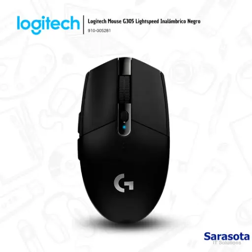 [LOG012] Logitech Mouse G305 Lightspeed Inalámbrico Negro (910-005281)