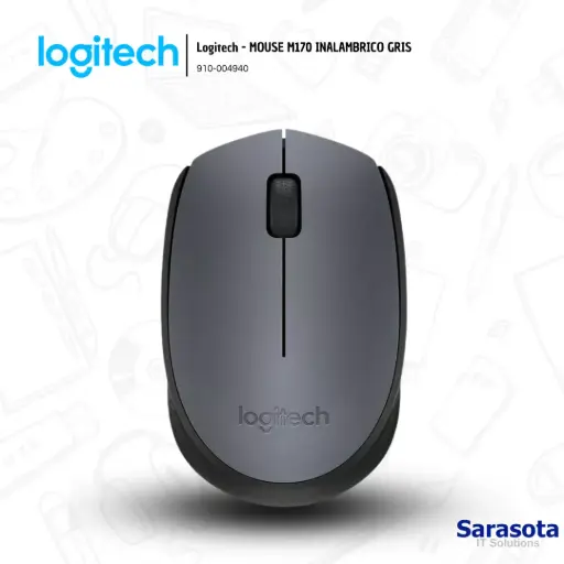 [LOG017] Logitech Mouse M170 Inalámbrico Negro (910-004940)