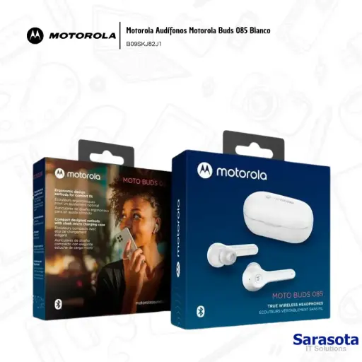 [MOT001] Motorola Audifono Bluetooth Buds 085 Color Blanco