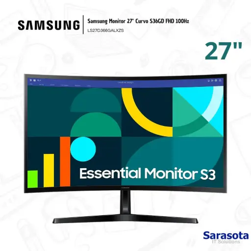 [SAM002] Samsung Monitor Curvo S36GD 27" FHD 100Hz LS27D366GALXZS