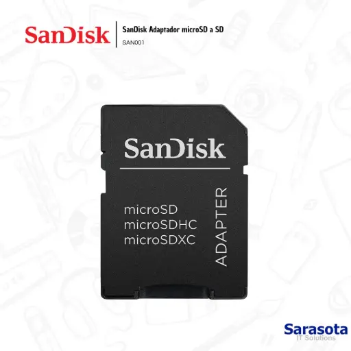 [SAN001] SanDisk Adaptador microSD a SD