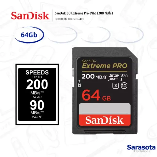 [SAN010] SanDisk SD Extreme Pro 64Gb (200 MB/s)