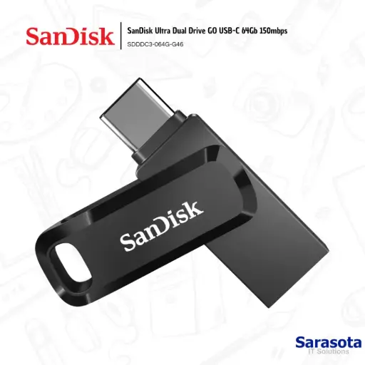 [SAN013] SanDisk Pendrive Ultra Drive Dual Go USB 64Gb