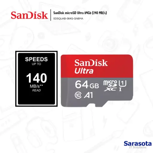 [SAN017] SanDisk Ultra microSD 64Gb (140 MB/s)