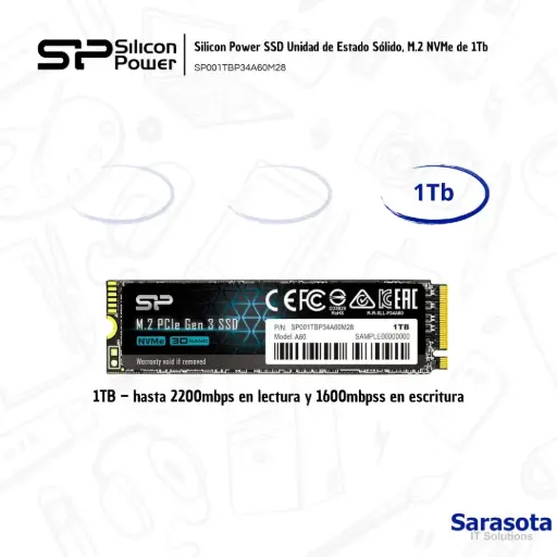 [SIL007] Silicon Power SSD NVMe M.2 A60 1Tb