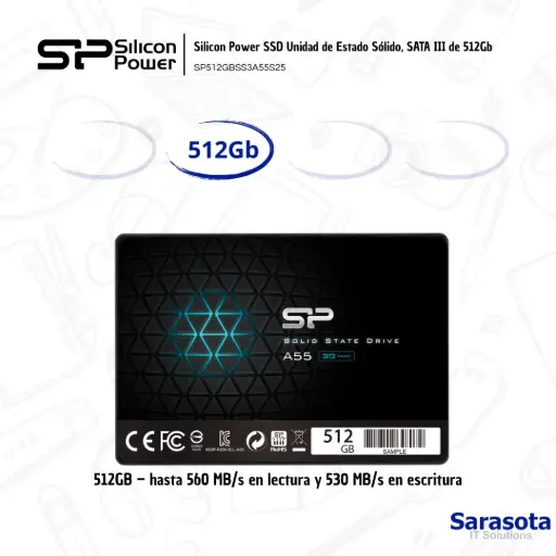 [SIL013] Silicon Power SSD SATA III A55 512Gb