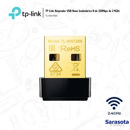 [TPL010] TP-Link Adaptador WIFI USB WN725N