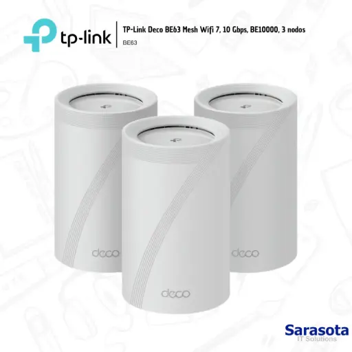 [TPL013] TP-Link Mesh Deco Wifi 7 BE10000 3 Nodos BE63 