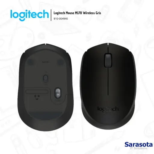 [LOG040] Logitech Mouse M170 Wireless Gris 910-004940