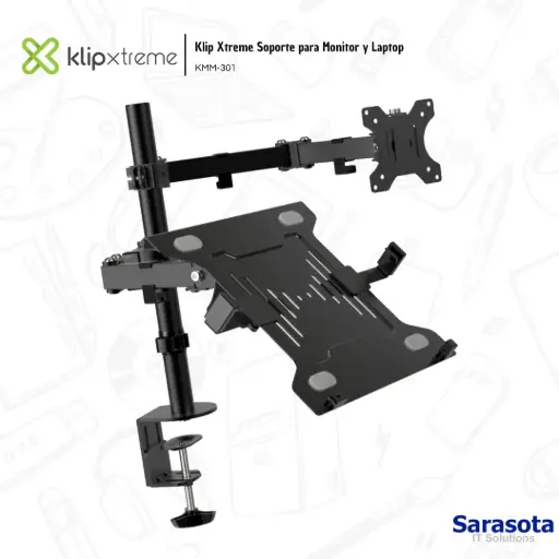 [KLI001] Klip Xtreme Soporte para Monitor y Laptop KMM-301